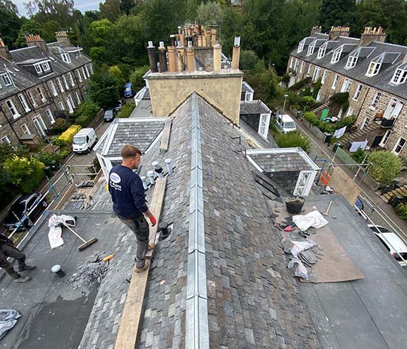 roof repairs and maintenance work in Edinburgh